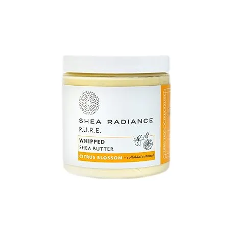 Shea Radiance Whipped Shea Butter w/ Colloidal Oatmeal Blended w/ Skin-Soothing Oatmeal & Moisturizing Rice Bran Oil Lavendar 7 oz