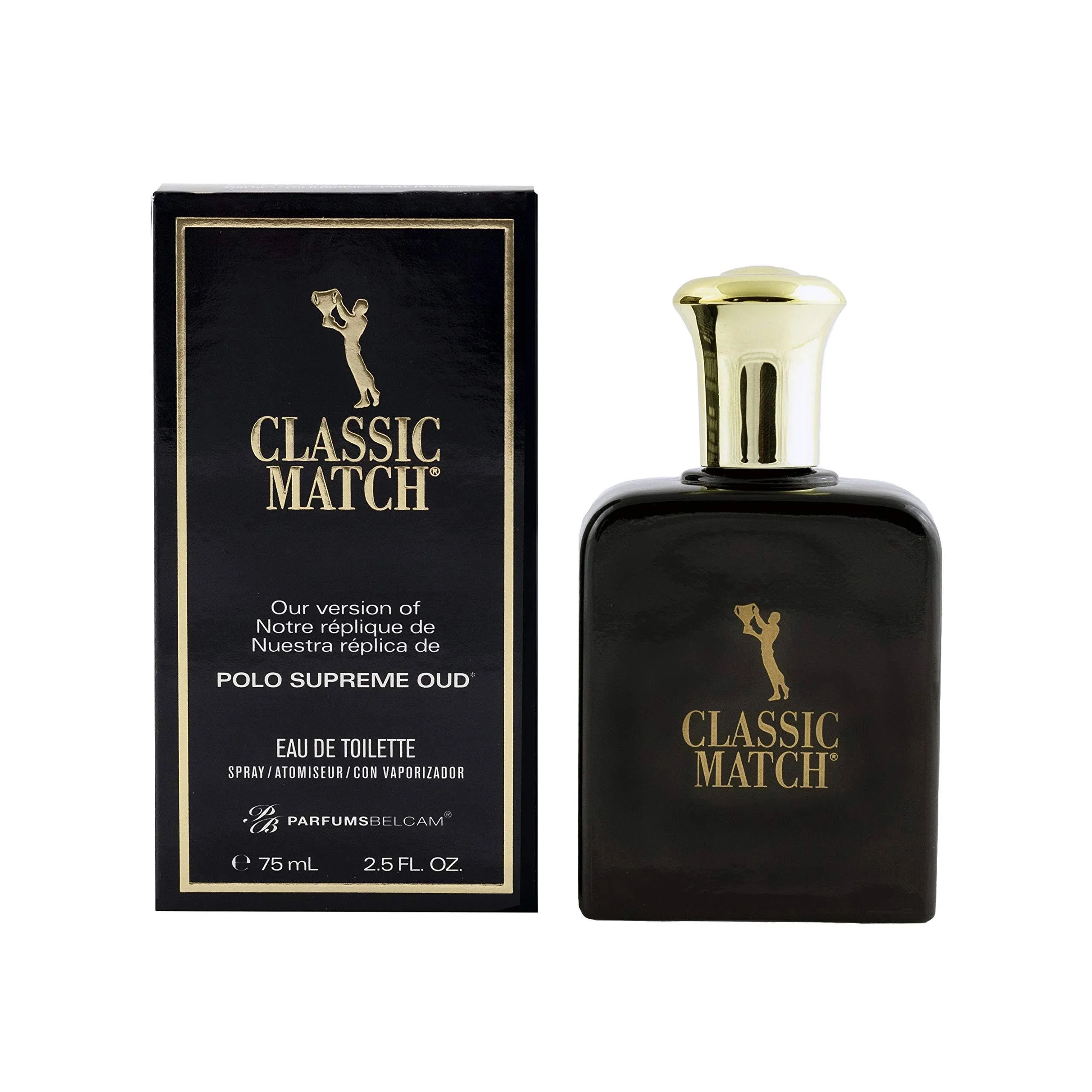 Belcam Bath Therapy PB ParfumsBelcam Oud Classic Match, Our Version of a Signature Designer Eau de Toilette Spray, 75 mL.