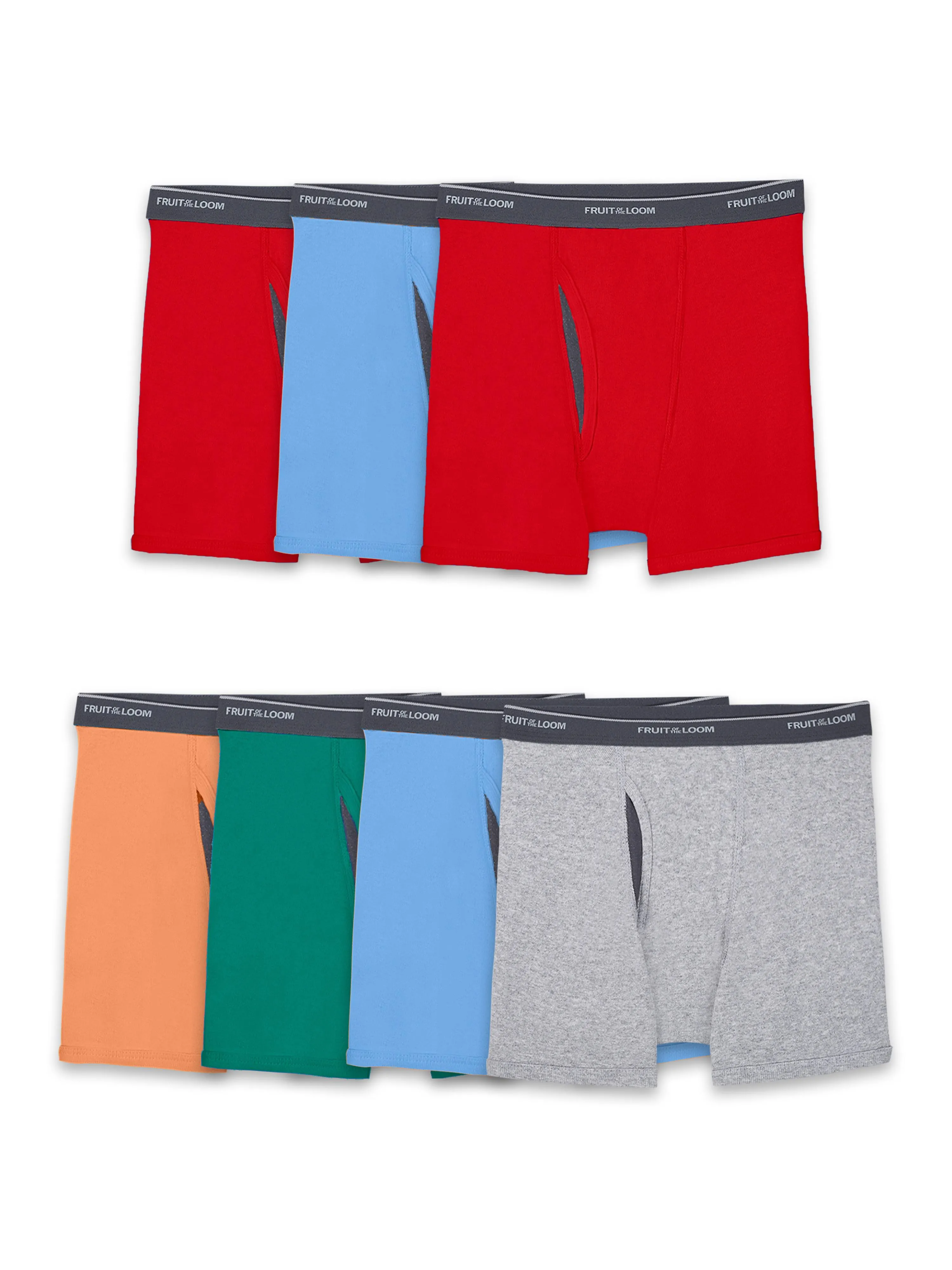 Fruit of the Loom Boys' 7-Pack CoolZone Boxer Briefs