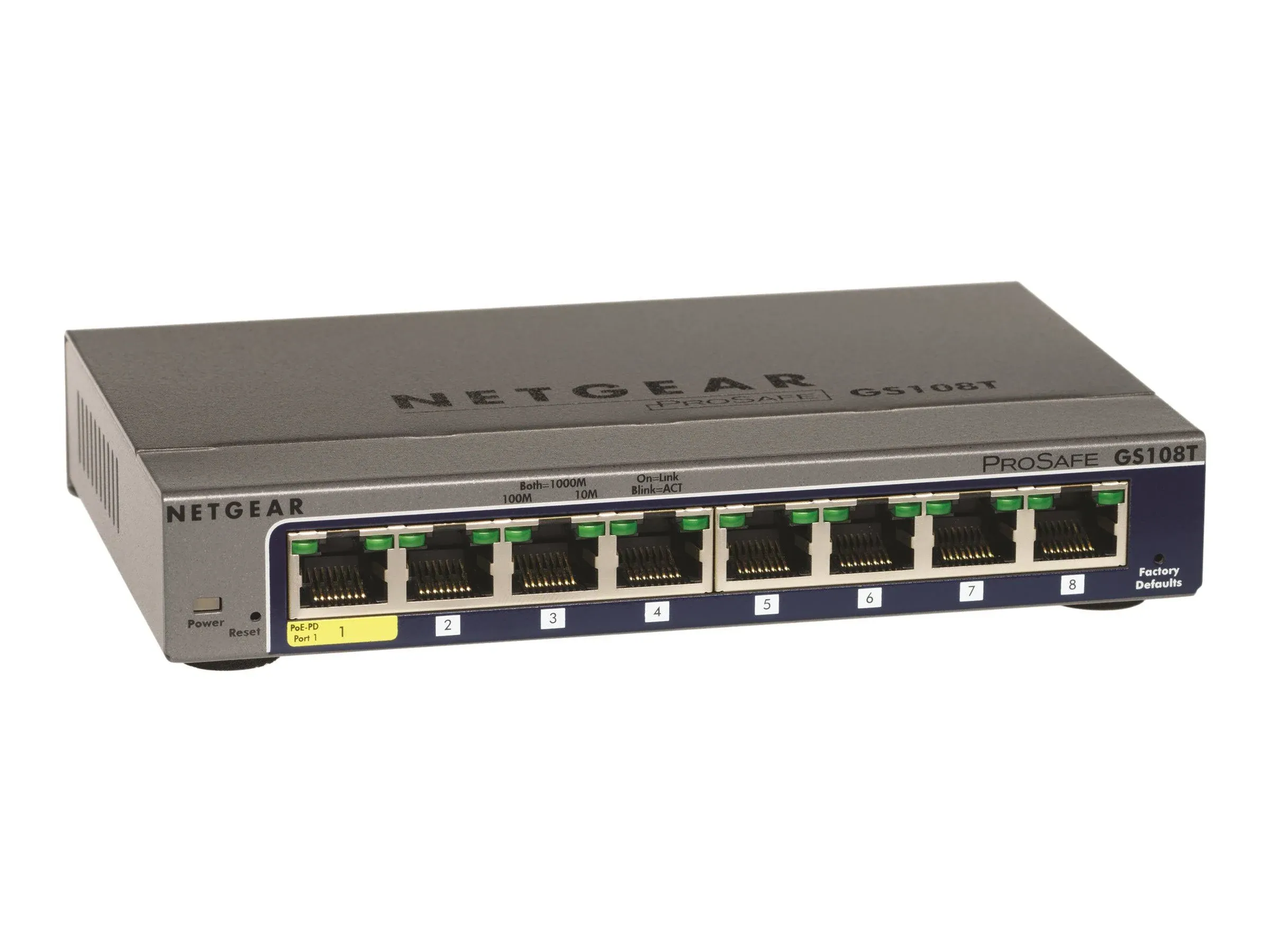 NETGEAR Business 8-Port Gigabit Ethernet Cloud Managed Switch - GS108T-300NAS