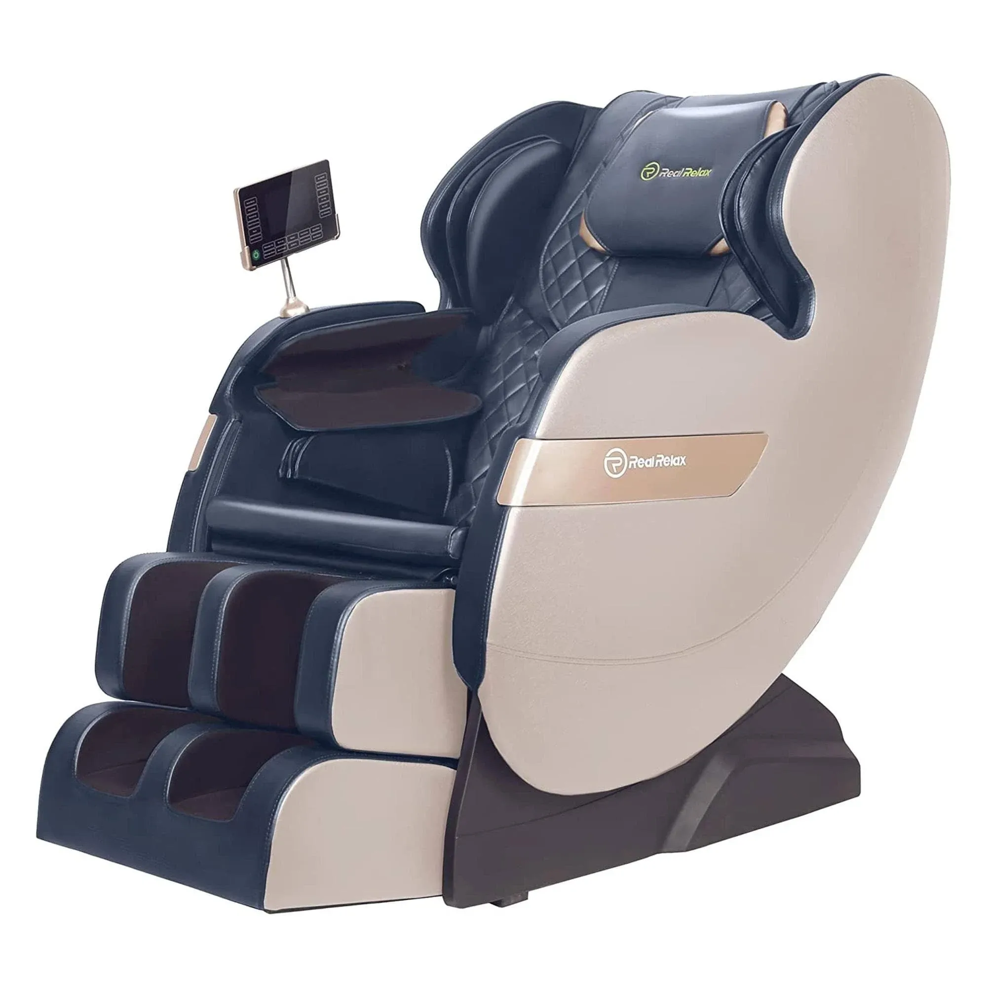 Ukuowu Favor-03 Plus ADV Heated Full Body Massage Chair with LCD Screen,Dual-core S Track,APP Control, Zero Gravity Shiatsu - Beige