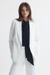 Reiss Women's Sienna Double-Breasted Crepe Suit Blazer