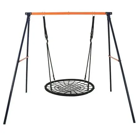 Zensports Kids Outdoor 440lbs Swing Stand A-Frame Set W/40Inch Saucer Spider Tree ...