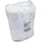 A99300 Select Quality Cleaning T-Shirt Cloth Rags, Lint Free, White, 3 lb Bag