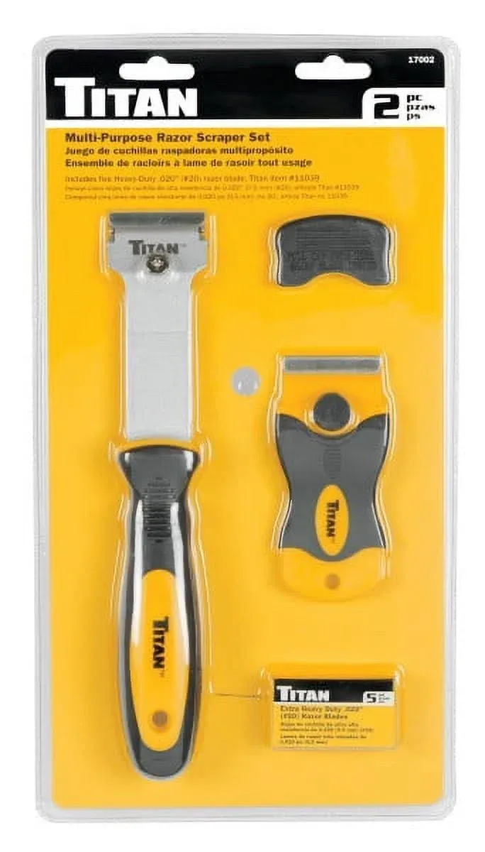 Titan 17002 - 2 Piece Multi Purpose Razor Scraper Set