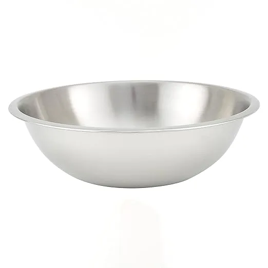 Winco MXHV-800 8 Quart Heavy-Duty Stainless Steel Mixing Bowl