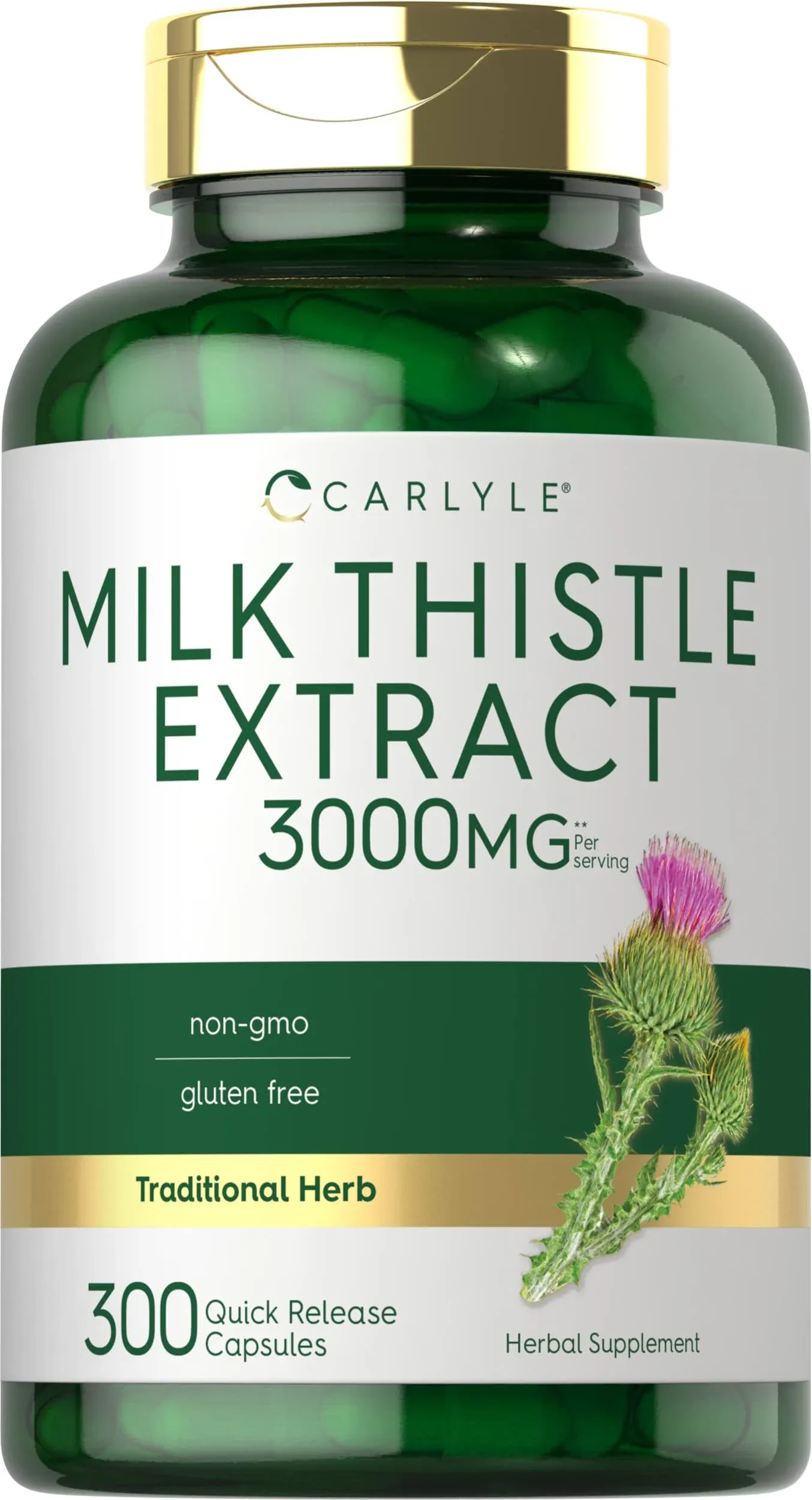 Milk Thistle - 1,000 mg - 300 Capsules