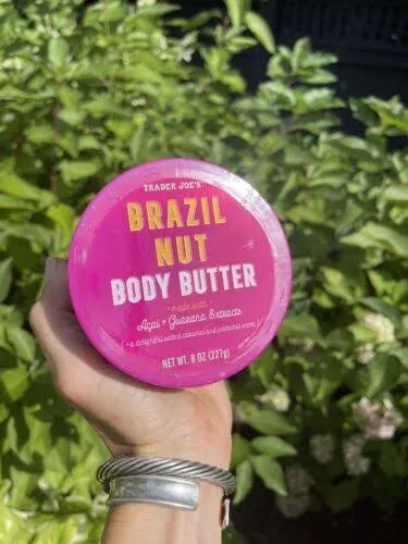 Trader Joes Brazil Nut Body Butter Shea 8oz Moisturizing Cream Limited