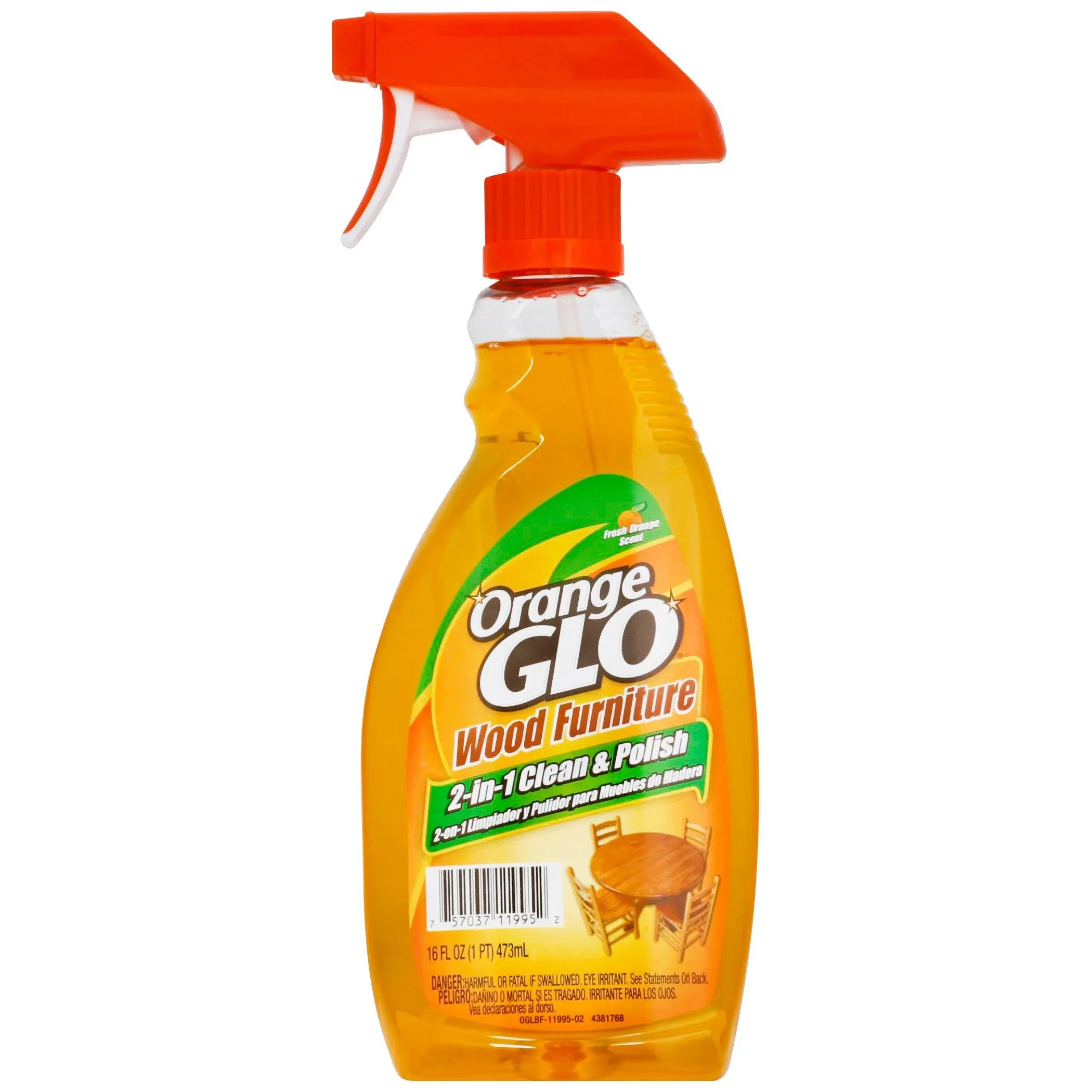 Orange Glo Wood Furniture 2 in 1 Fresh Clean & Polish (16 fl oz)