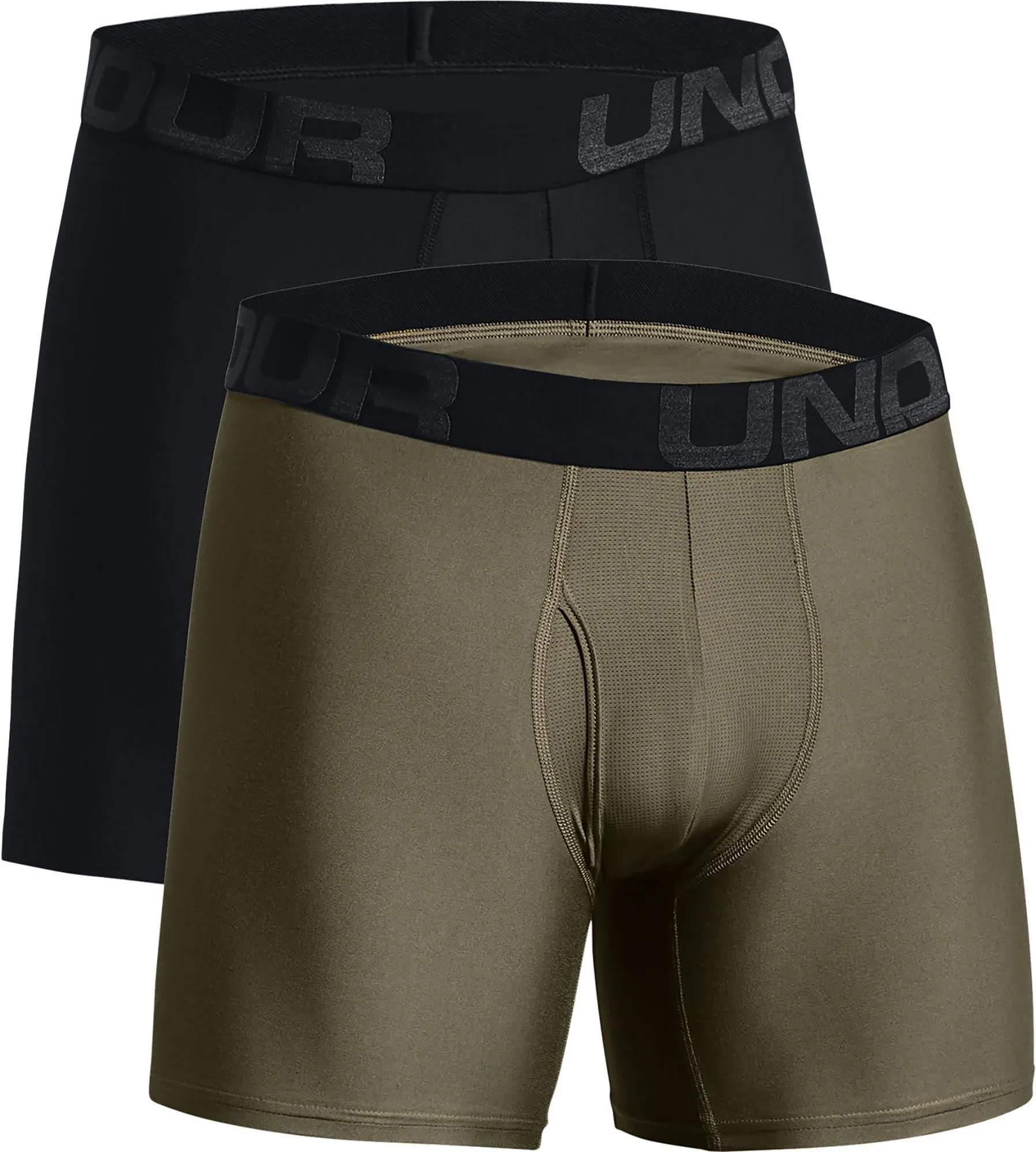 Under Armour UA Tech BoxerJock Boxer Briefs - 2 Pack - 6&#034; Inseam - 5XL - New