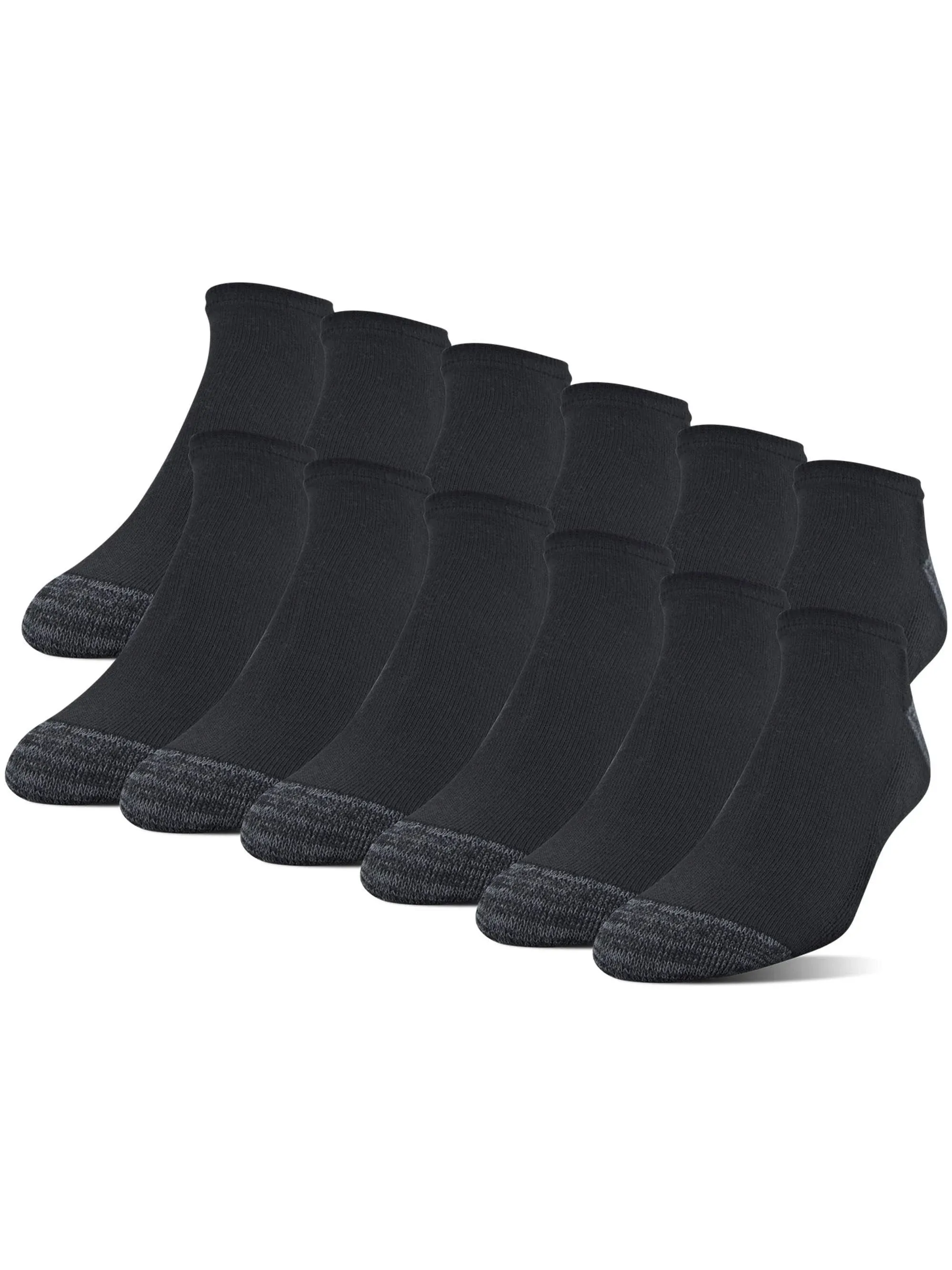 Gildan Men's Half Cushion Terry Foot Bed Socks (12-Pack)