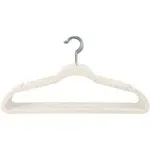 Simplify 25 Pack Slim Velvet Suit Hangers Ivory