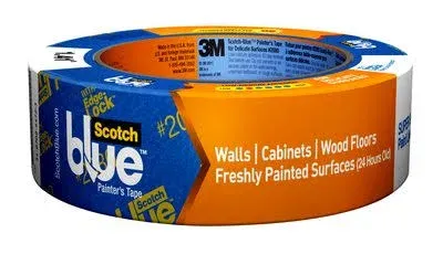 3M Scotch 79749 Safe-Release Painters Masking Tape, 60 yds Length x 1-1/2" Wide, Blue, for Faux and Decorative Painting