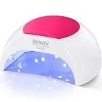 Sunuv SUN2C 48W LED UV Nail Lamp with 4 Timer Setting, Senor for Gel Nails