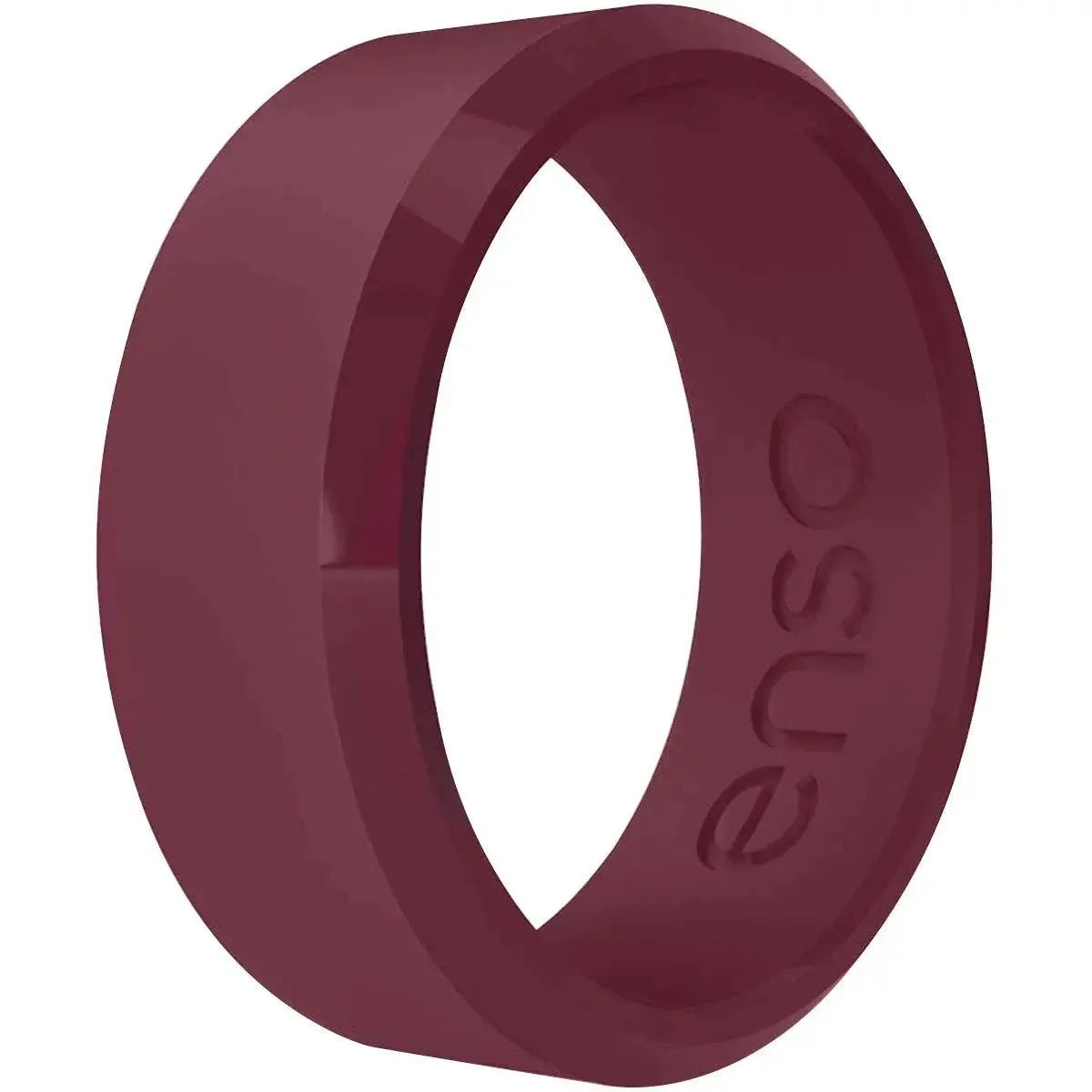 Enso Rings Classic Bevel Series Silicone Ring - Oxblood - 11