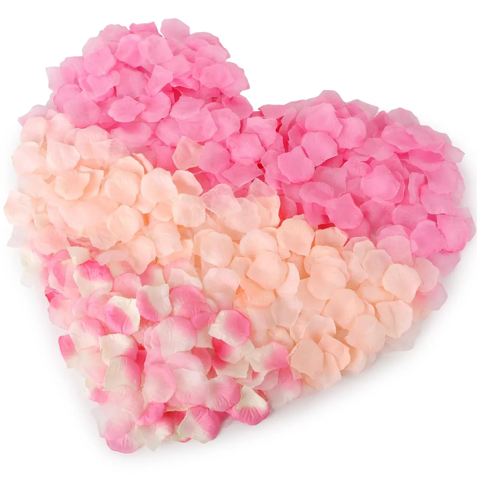 3000 Pcs Rose Petals Rose Petals for Wedding Artificial Flower Petals Pink