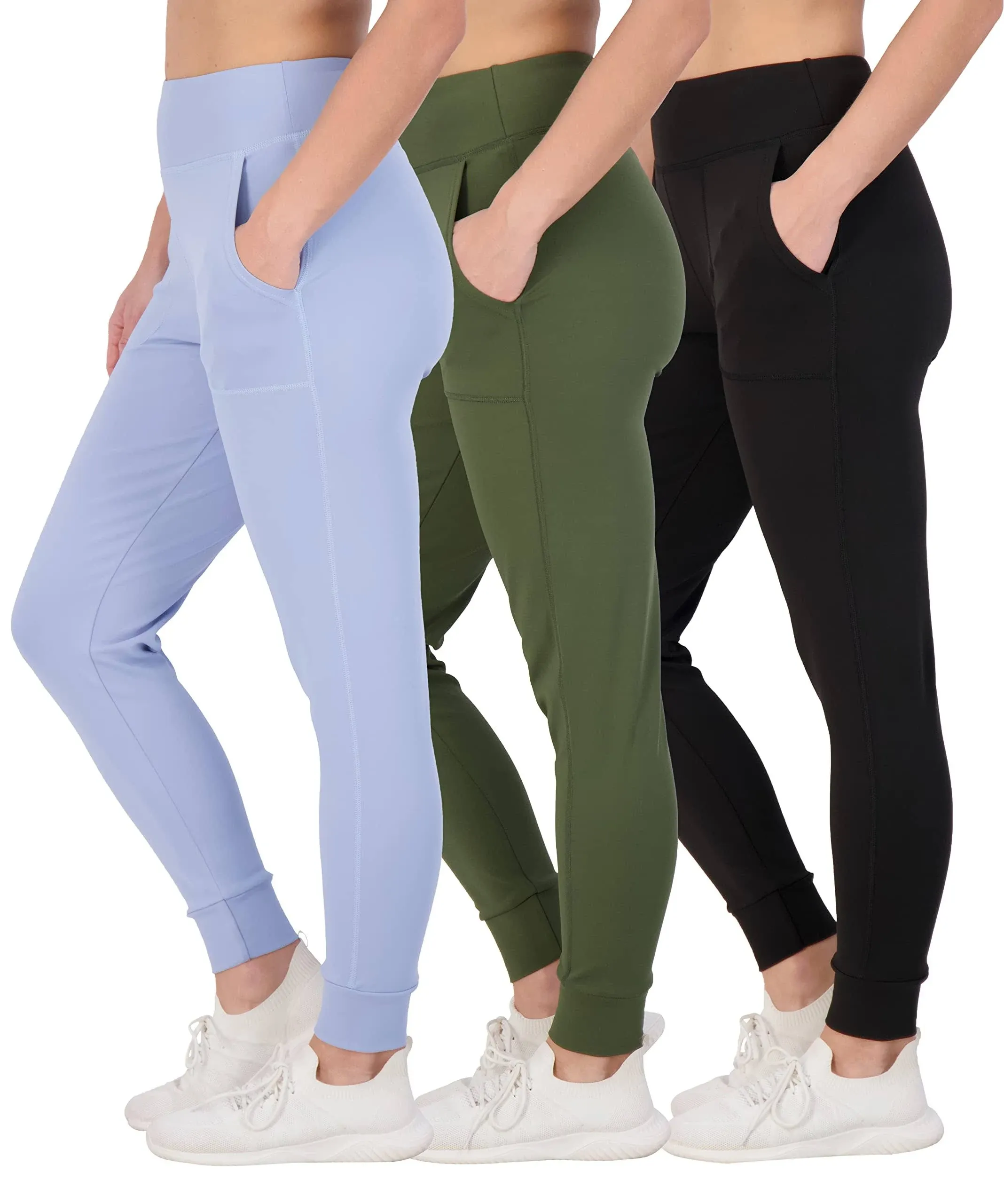 Real Essentials Women's Joggers with Pockets