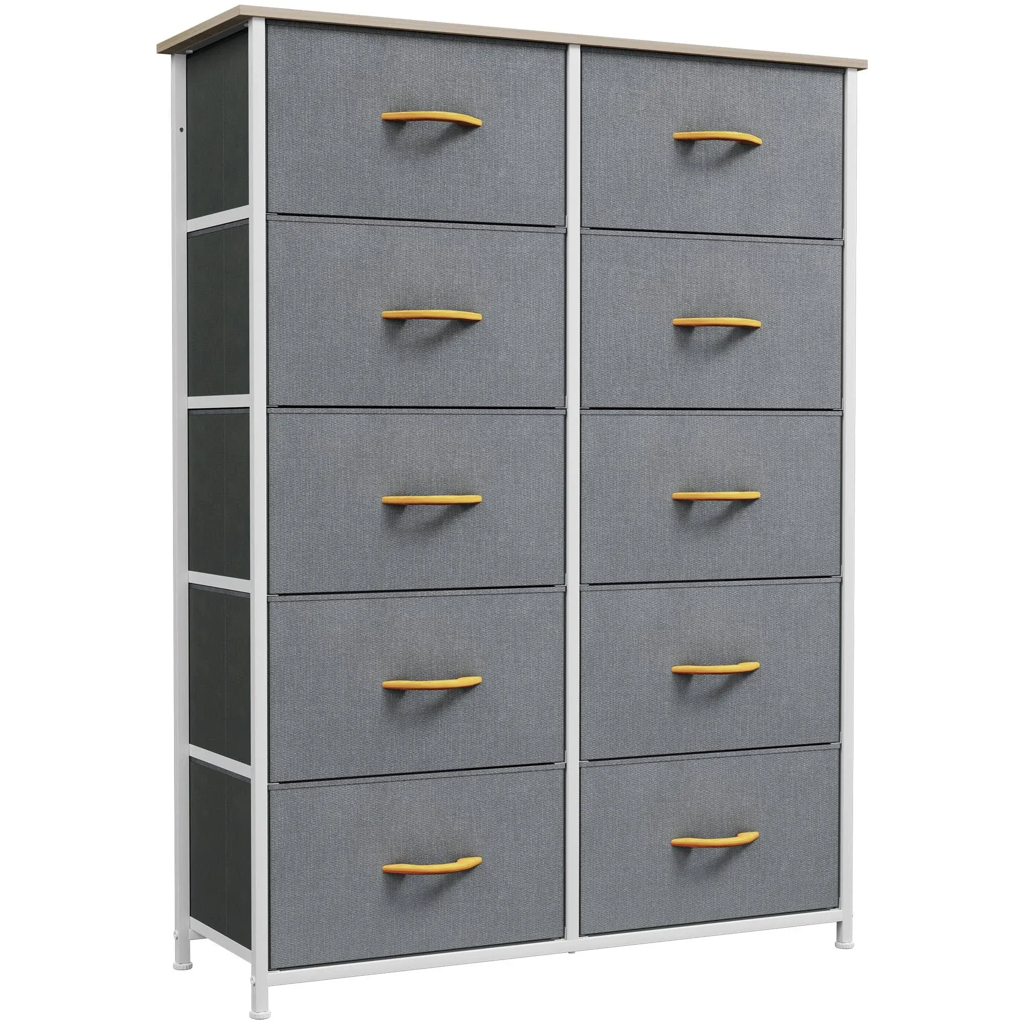 10 Drawer Dresser - Fabric Storage Tower, Living Room, Hallway