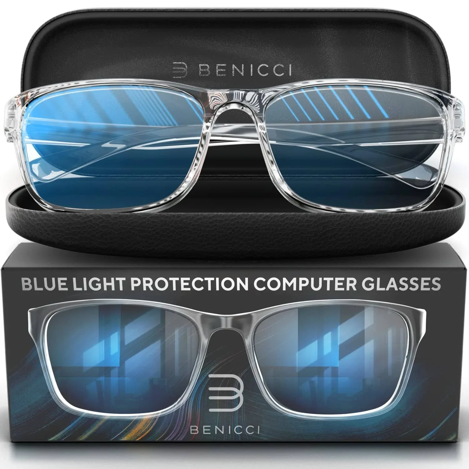 Stylish Blue Light Computer Blocking Glasses for Men and Women - Ease 