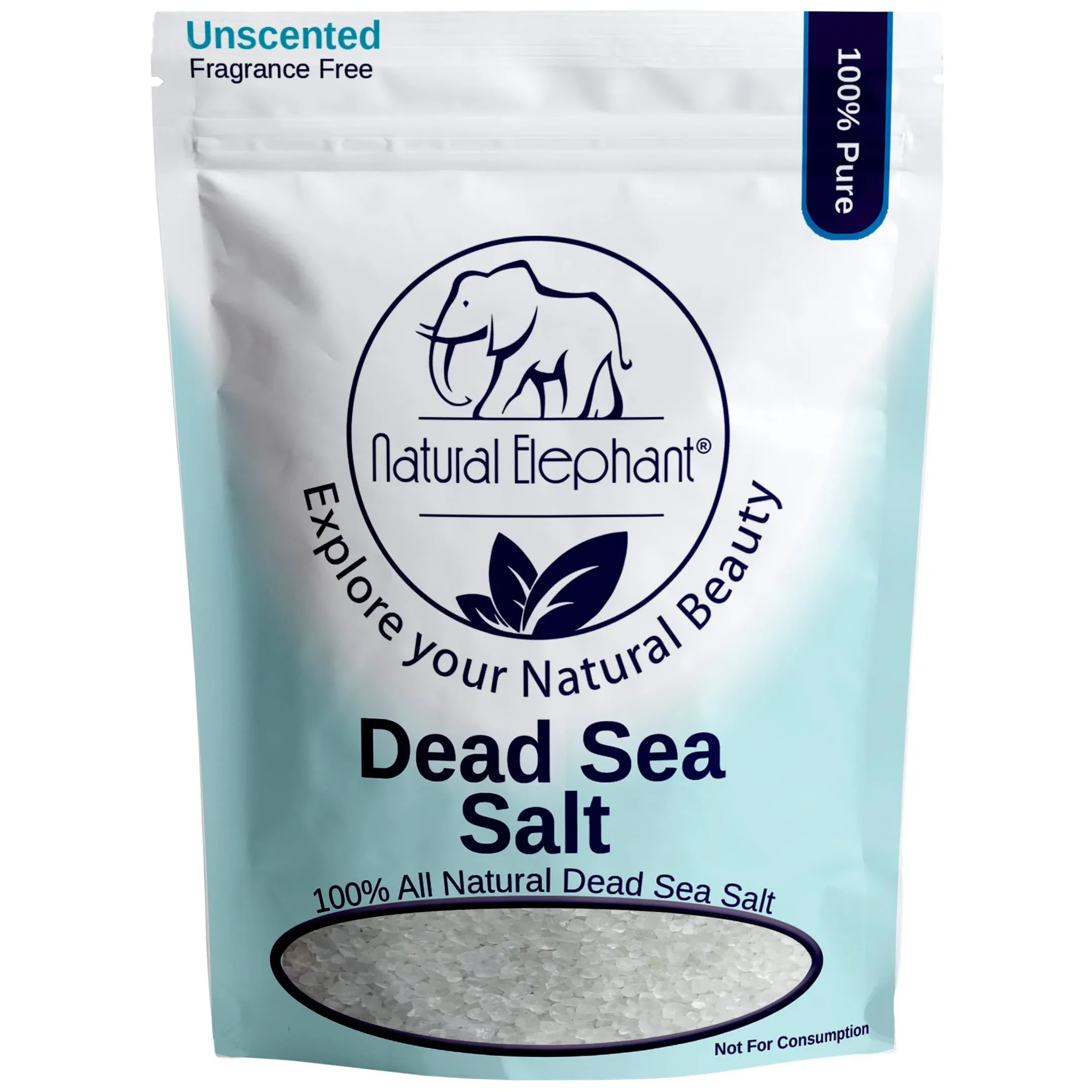 1 lb Dead Sea Salt Coarse Grain for Psoriasis Eczema Acne | Natural &amp; Pure