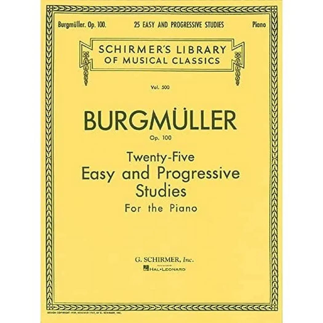 Twenty-Five Easy and Progressive Studies for the Piano, Op. 100: Schirmer Library ...