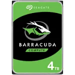 Seagate 4TB BarraCuda SATA 6Gb/s 256MB Cache 3.5-Inch Internal Hard Drive (ST4000DM004) Single Pack,Mechanical Hard Disk