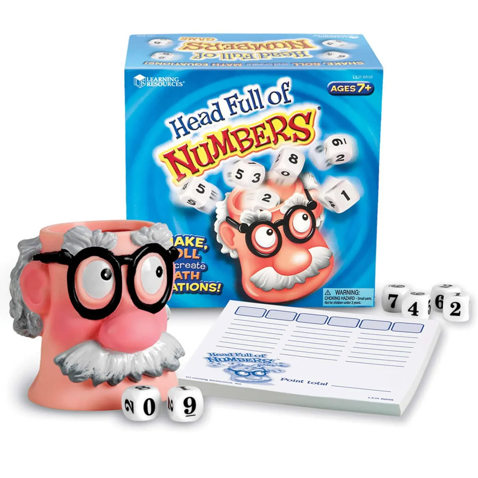 Learning Resources Head Full Of Numbers Math Equations Game Ages 7 - 12