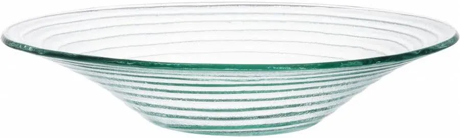 American Metalcraft Glacier Recycled Green Glass Bowl, 14-3/4 x 3 inch Diameter