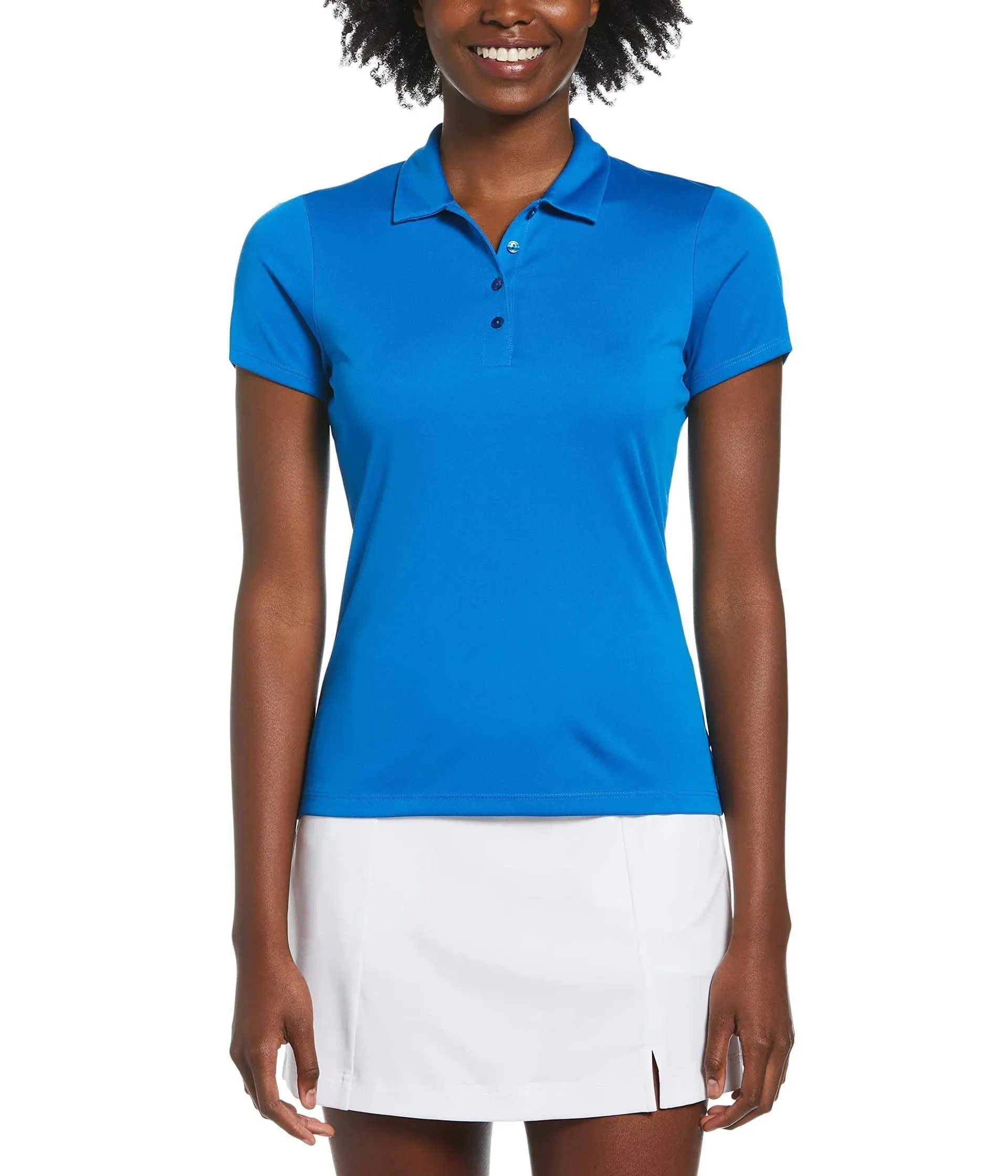 Callaway Short Sleeve Tournament Polo Women's Clothing Skydiver : LG