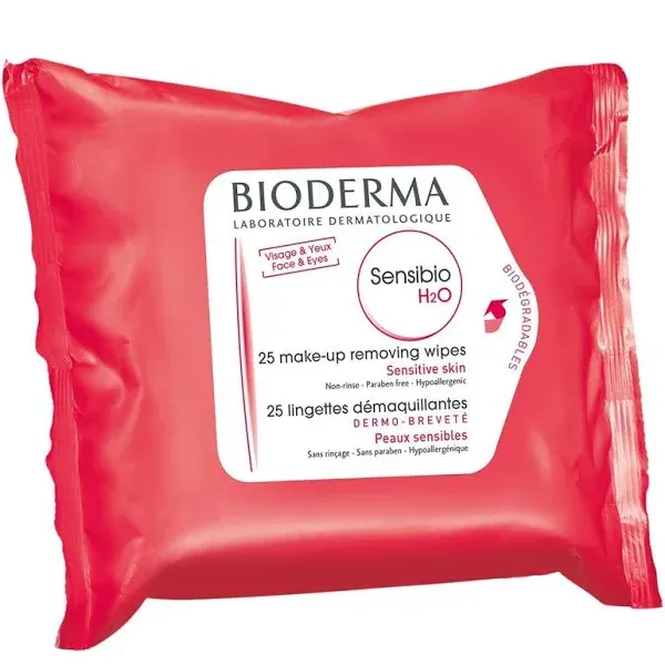 Bioderma Wipes, Make-Up Removing, Micelle Solution - 25 wipes