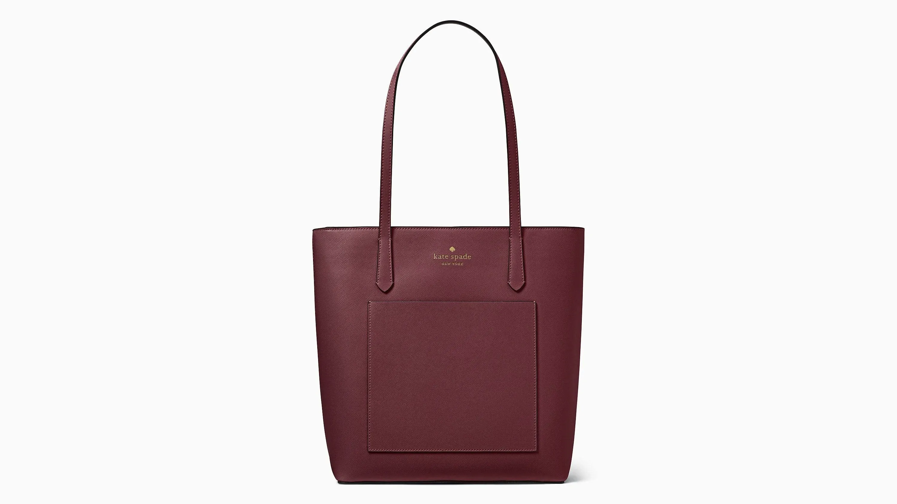 New Kate Spade Daily Saffiano PVC Tote Deep Berry