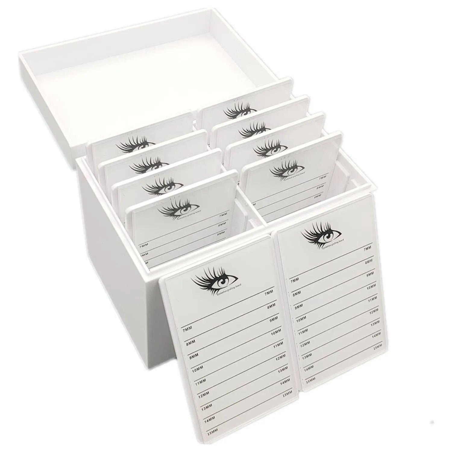 May HealthBeauty 10 Layers Acrylic Eyelash Storage Box, Makeup Organizer False ...