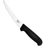 Victorinox Swiss Army Cutlery Fibrox Pro Curved Boning Knife, Semi-Stiff Blade, 6-Inch