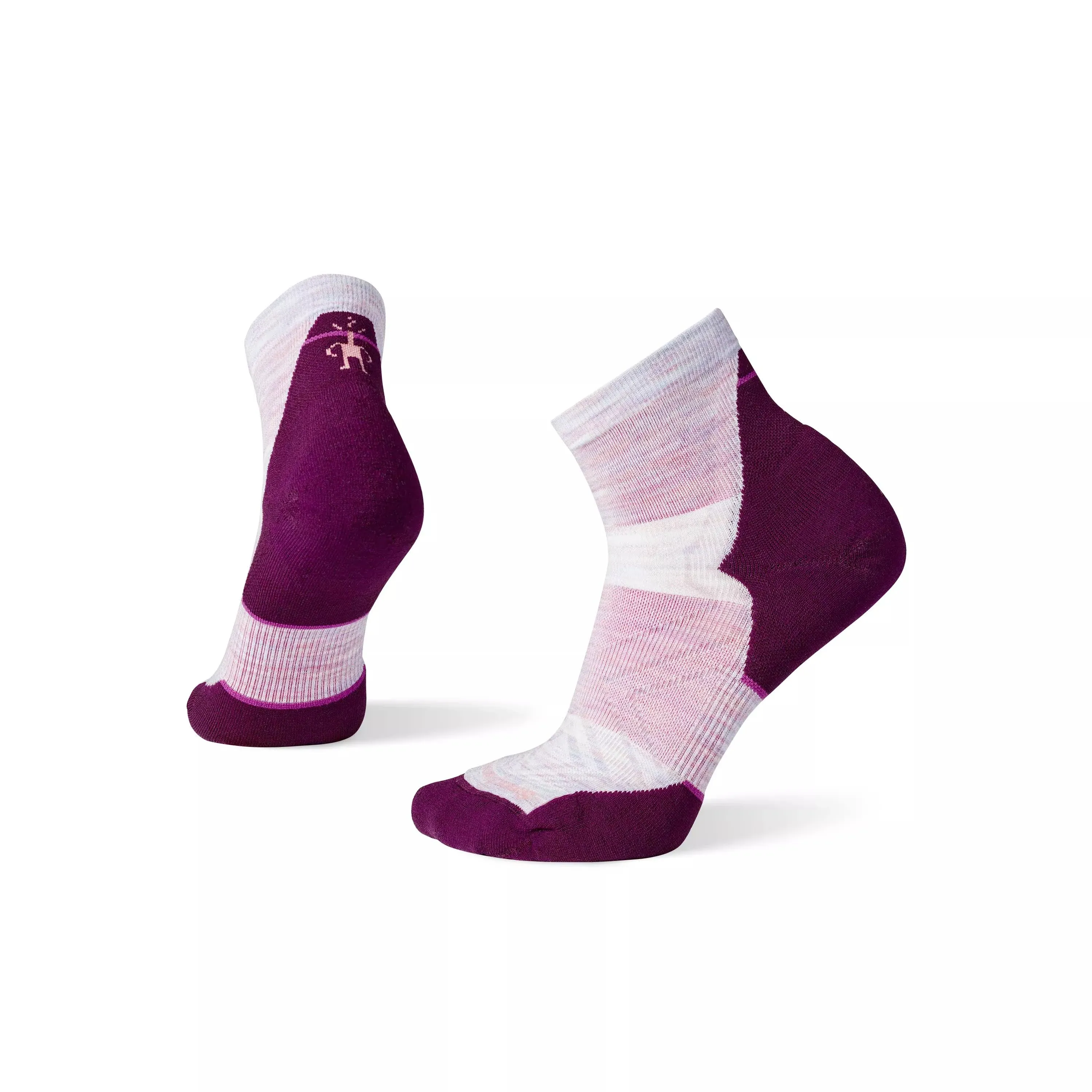 Smartwool Women's Run Targeted Cushion Ankle Socks - Purple Eclipse