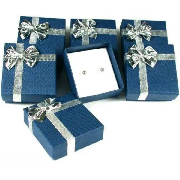 Findingking 6 Earring Boxes Bowtie Gift Wrap Jewelry Displays