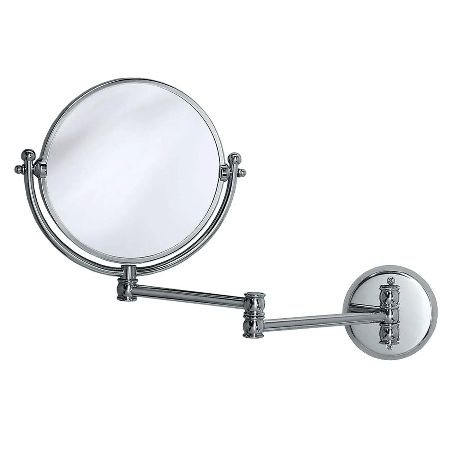 Gatco 7-1/2&quot; (191mm) Diameter Bathroom Mirror w/3x Magnification On One Side - Wall Mounted (Polished Brass)