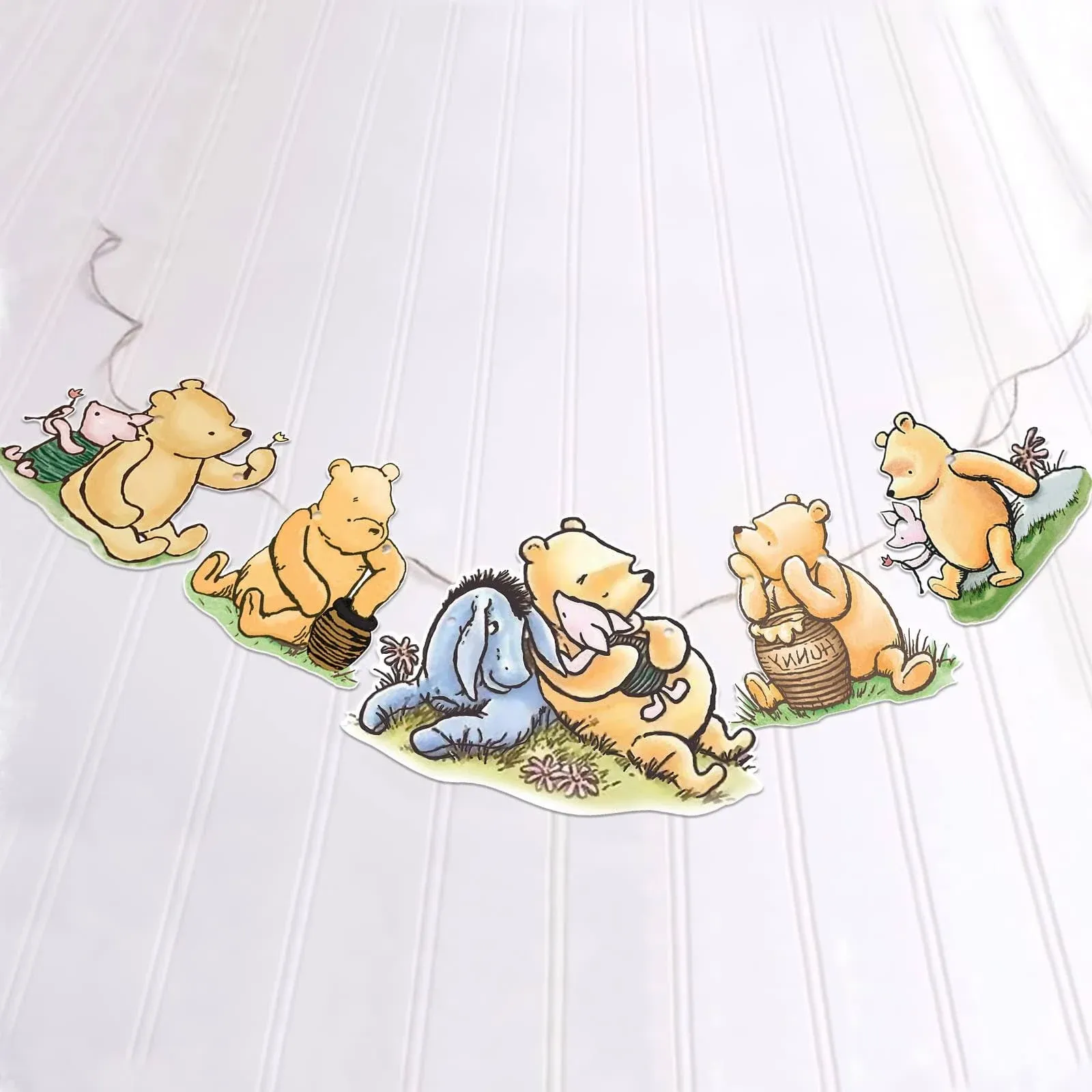 BLUEGALA Classic Winnie Banner for The Pooh Baby Shower Decorations The Pooh ...