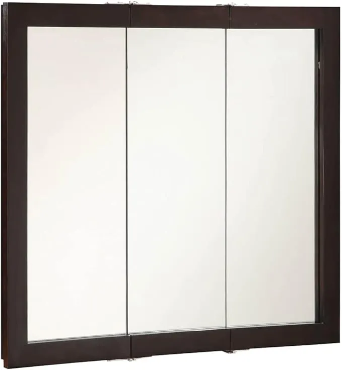 Design House 541334-ESP Ventura Medicine Cabinet Durable Espresso Assembled Frame Bathroom Wall Cabinet w/ Mirrored Doors, 24", Espresso