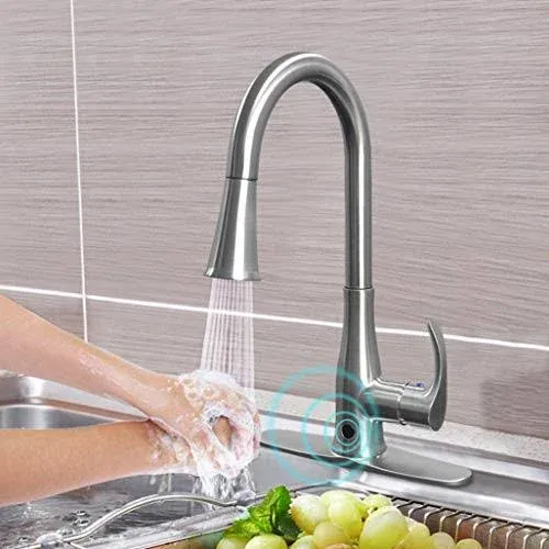 Touchless Kitchen Faucet, Kitchen Sink Faucet with Pull Down Sprayer, Dual Fu...