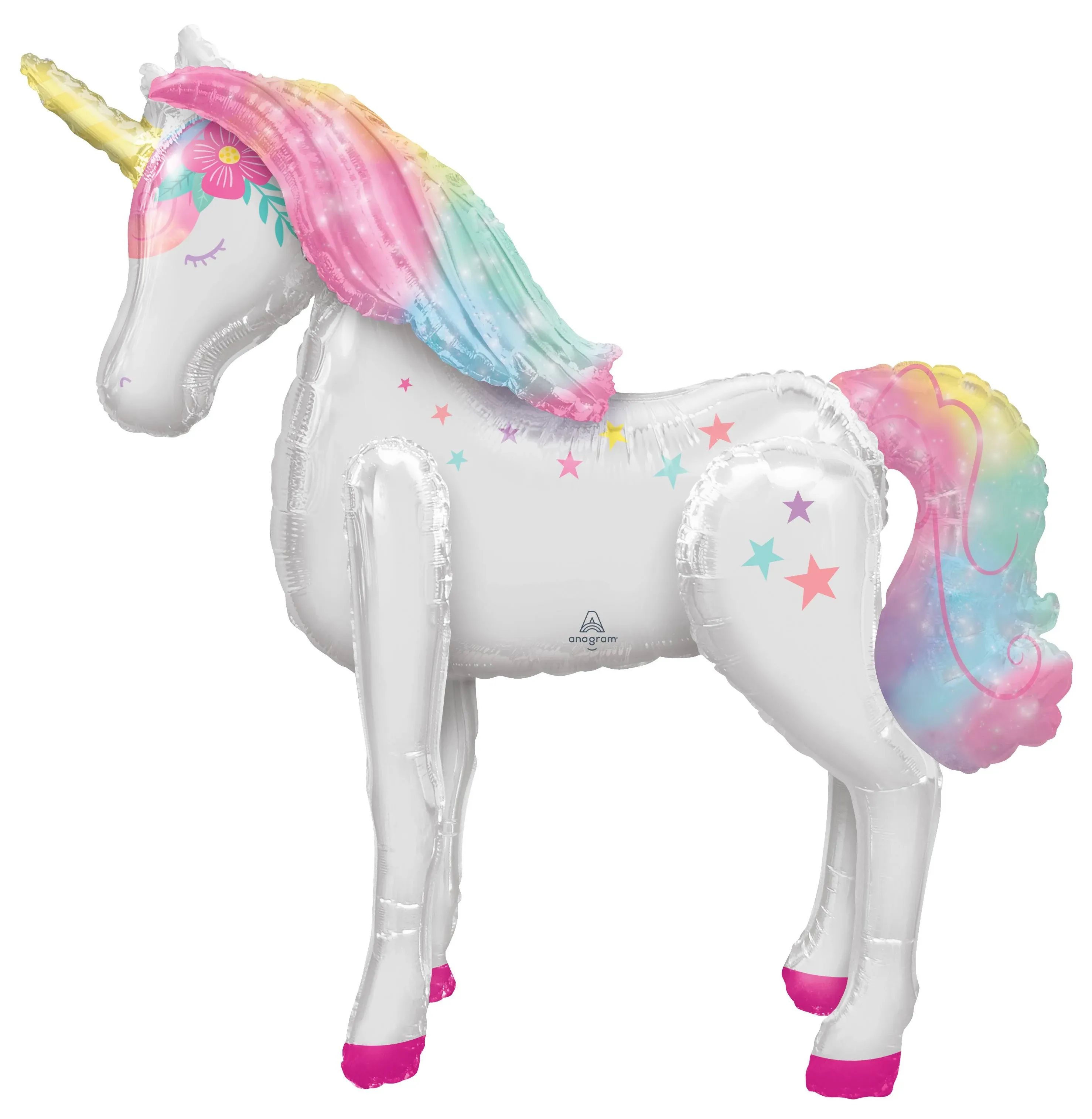 46" AirWalkers Enchanted Unicorn Foil Balloon