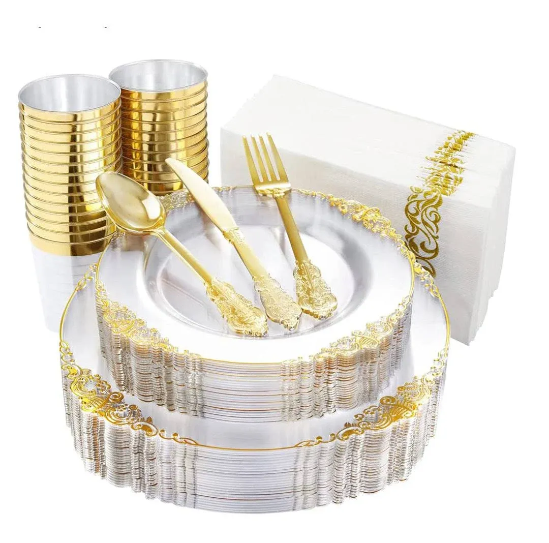 Disposable Flatware Set OPTERWQ Color: Clear