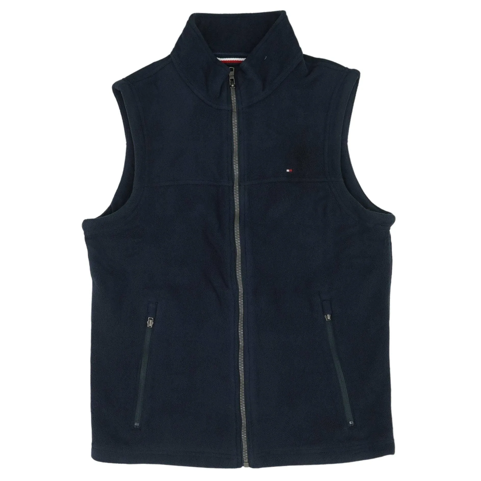 Tommy Hilfiger Men's Polar Fleece Vest, Navy, Small, Navy