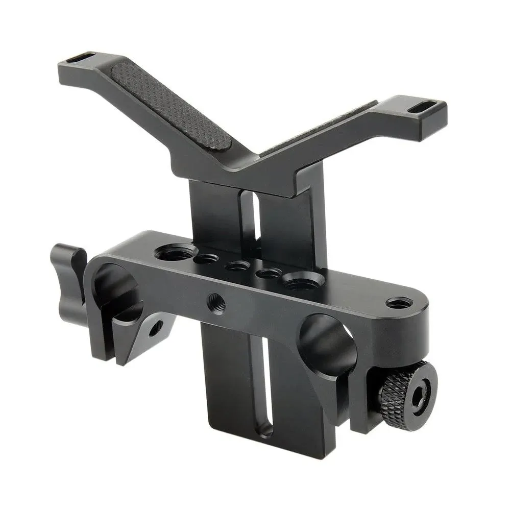 Long Lens Support Bracket Height Adjustable with 15mm Rod Clamp for Follow Fo...