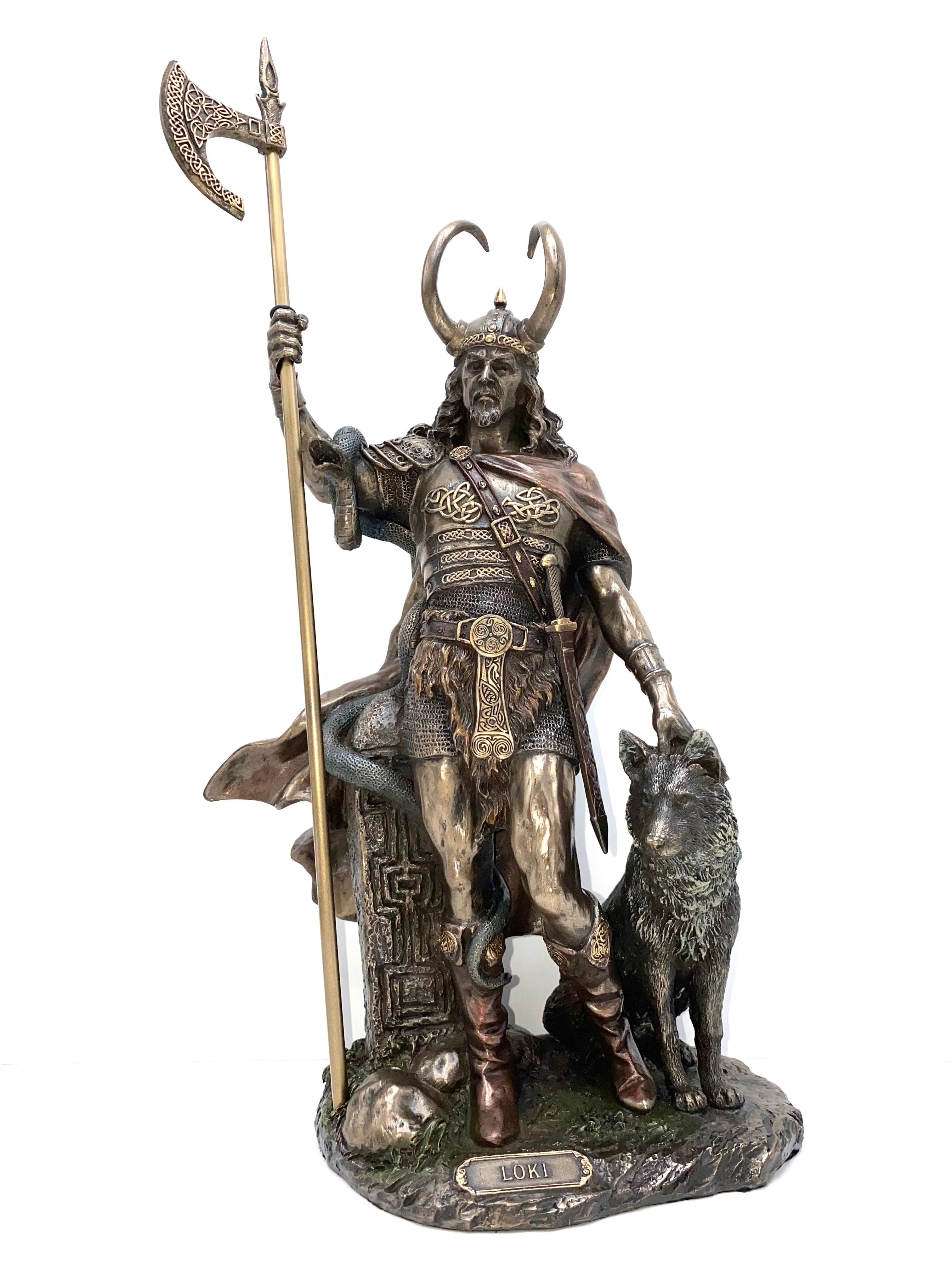 Loki Norse God Statue Sculpture