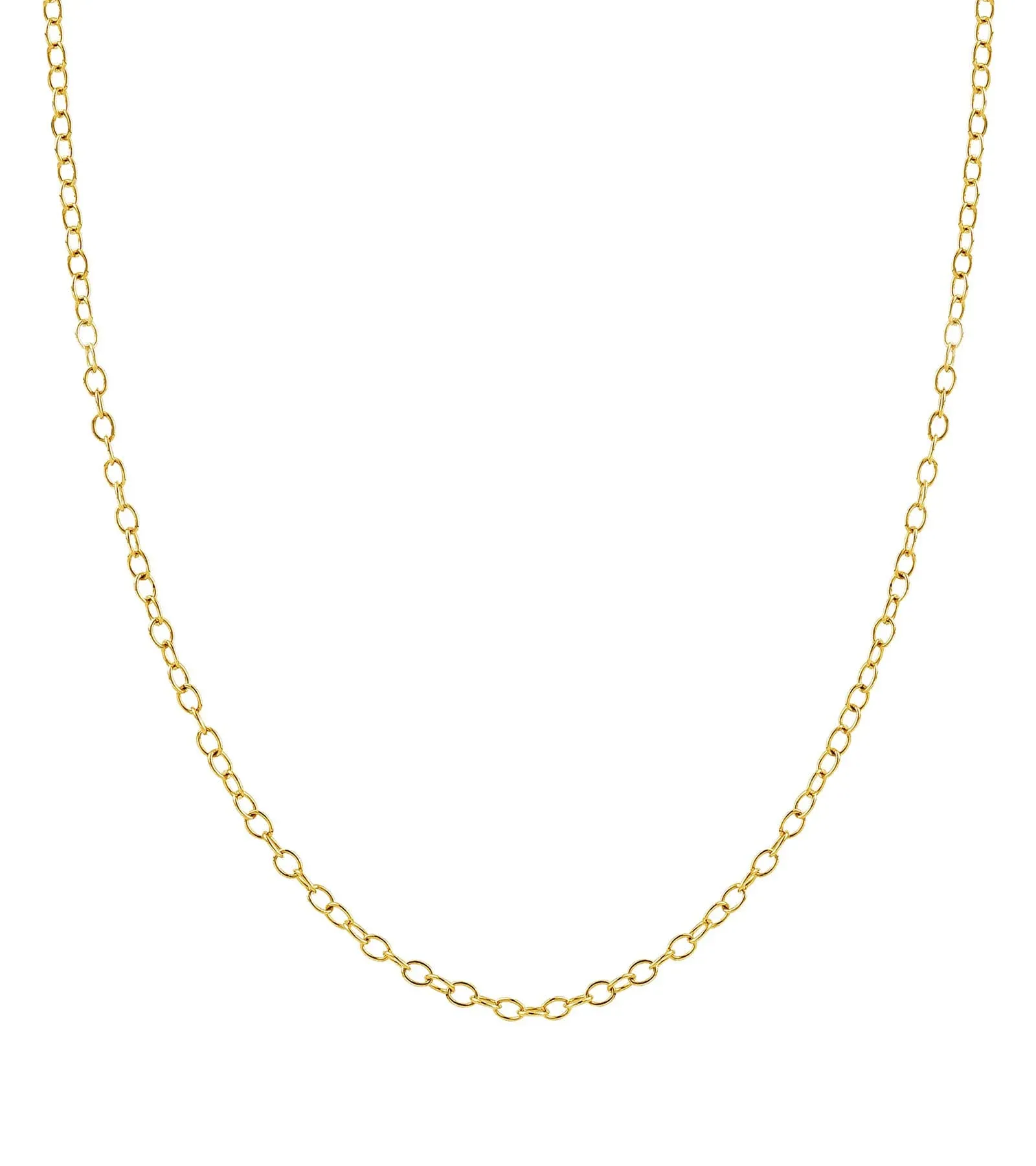 Jewelry Atelier Gold Chain Necklace Collection - 14K Solid Yellow Gold Filled Cable/Rolo/Pendant Link Chain Necklaces for Women and Men with Different Sizes (2.0mm, 2.7mm, or 3.6mm)