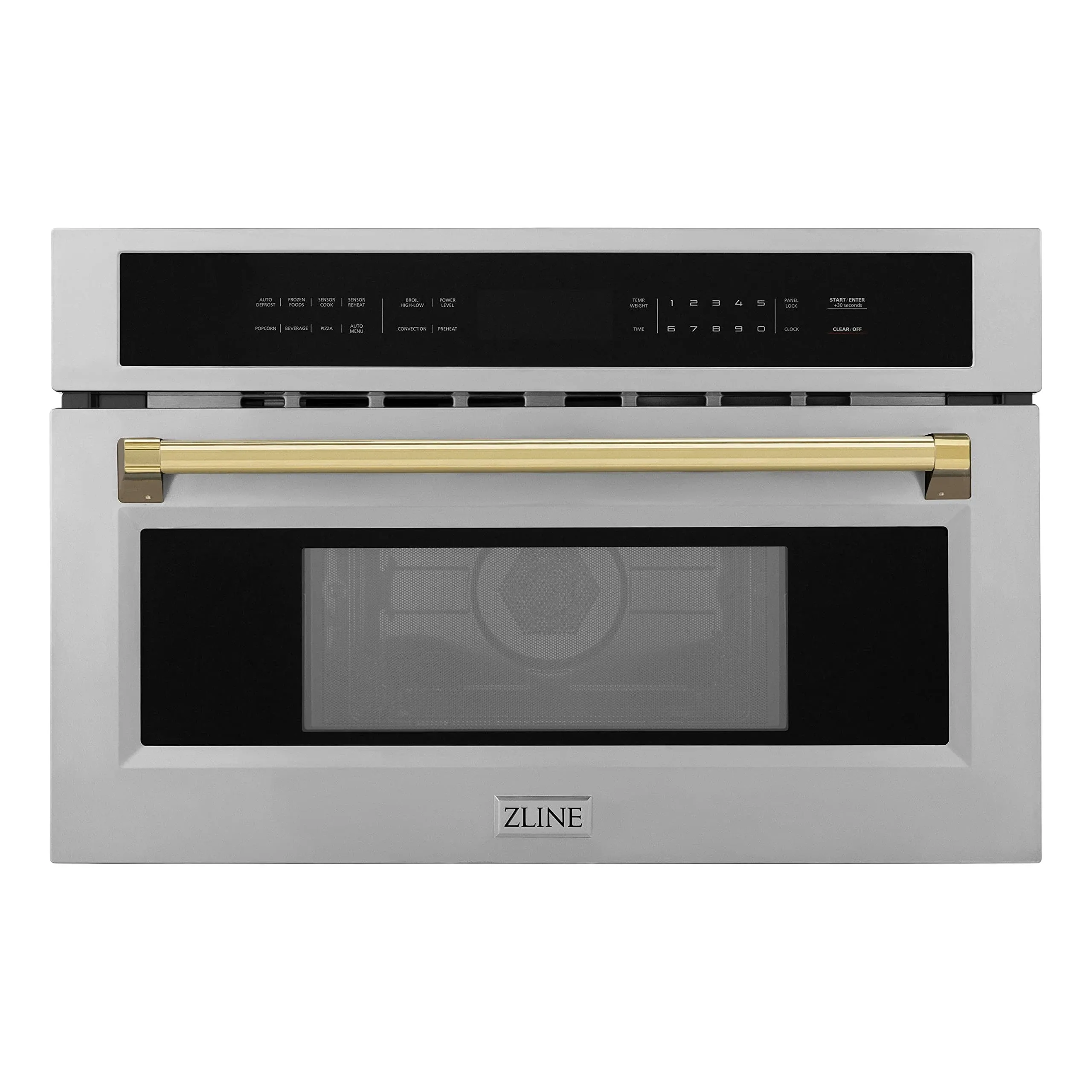 ZLINE Autograph Edition 30" 1.6 Cu ft. Built-In Convection Microwave Oven in ...