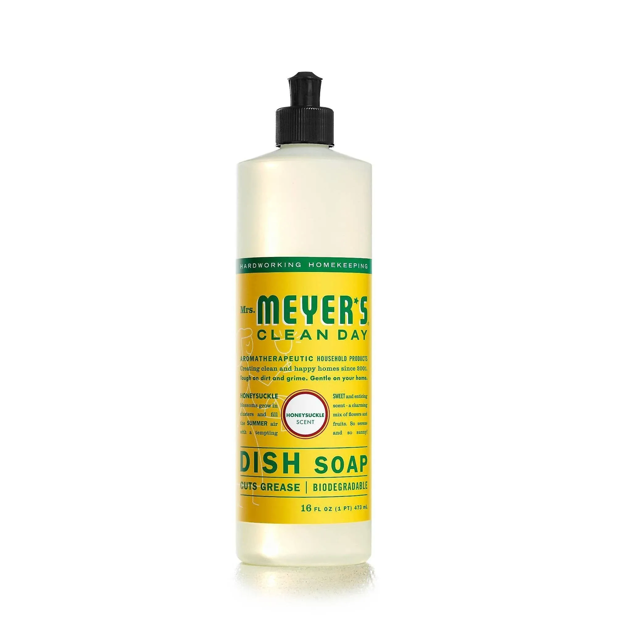 Mrs. Meyers Clean Day, Savon à vaisselle, Parfum de chèvrefeuille, 473 ml