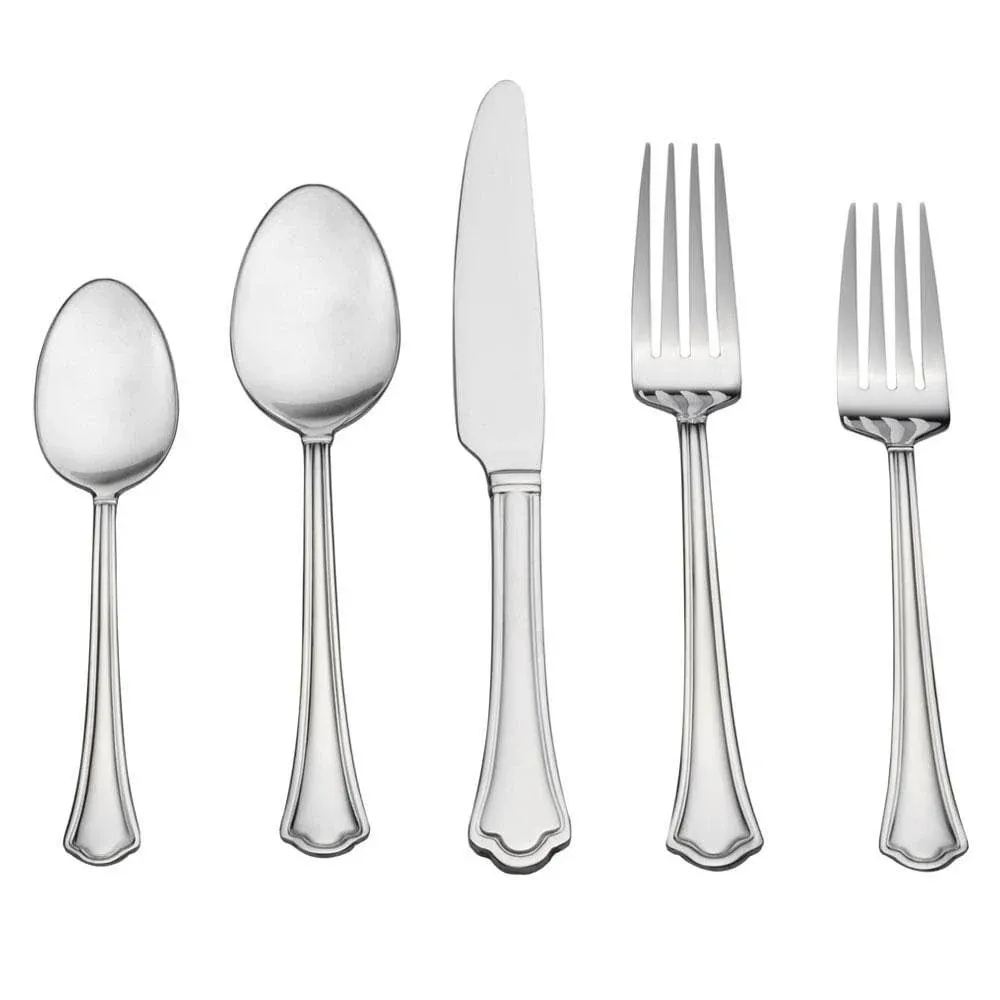 Pfaltzgraff Capri Frost 20-Piece Stainless Steel Flatware Set, Service for 4