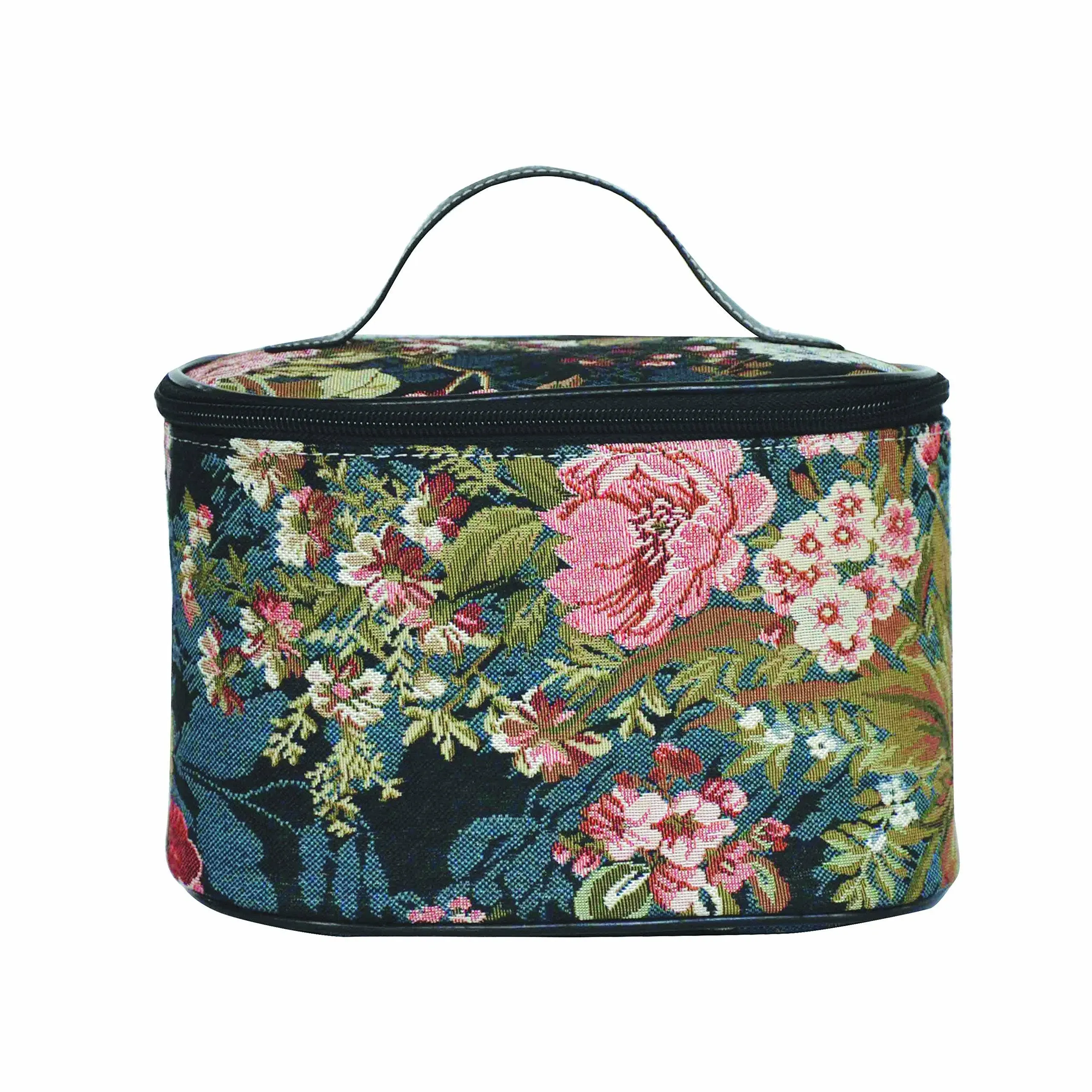 Signare Tapestry Toiletry Bag Makeup Organizer Bag for Women with Peony Flower in ...