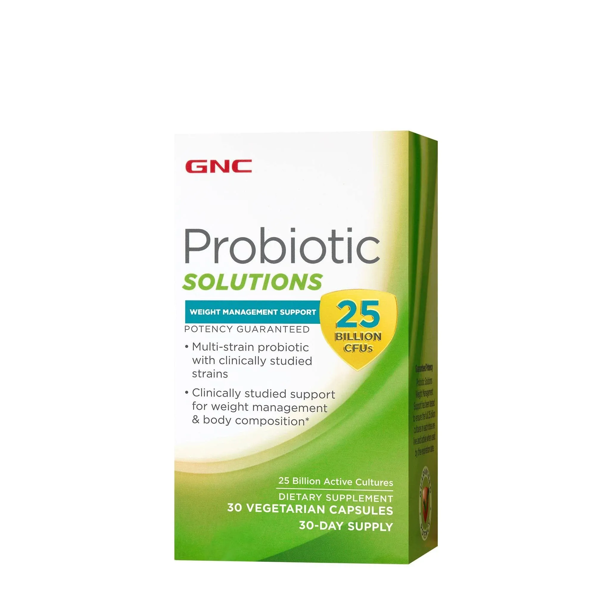 GNC Probiotic Solutions Weight Management Support with 25 Billion CFUs 30